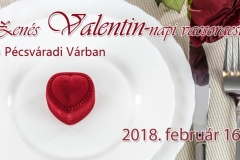 Valentin napi vacsora a várban