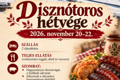Disznótoros hétvége a Pécsváradi Várban 2026. november 20-22.